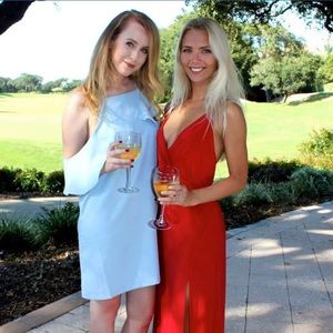 Windsor long red dress